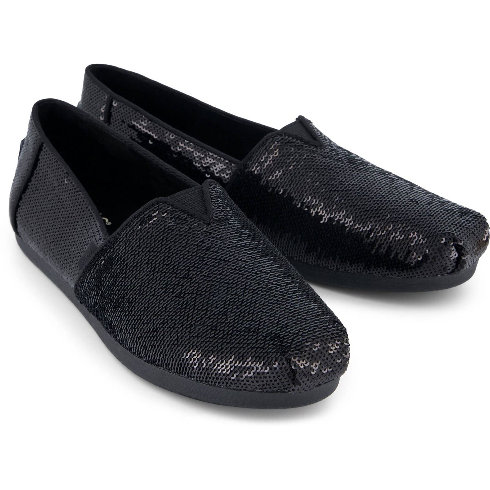 TOMS Alpargata Sequins Textile Women's Black Espadrilles