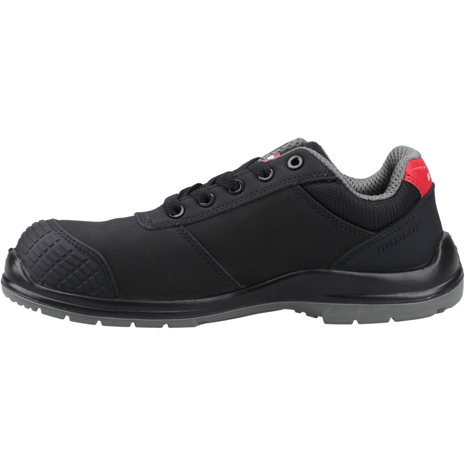 Dunlop First One Adv-Evo Low Nubuck Men's Black/Red Safety Shoes