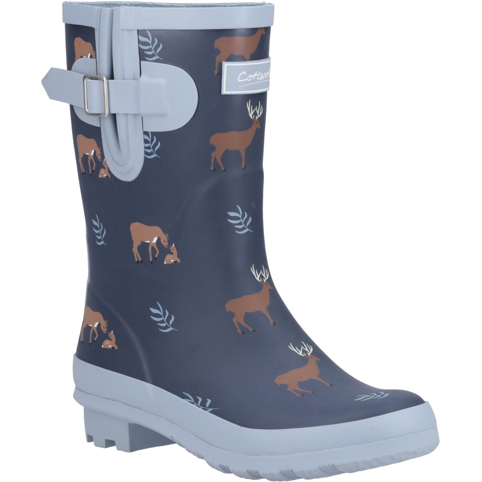 Cotswold Woodland Mid Rubber Women's Deers Wellington Boots