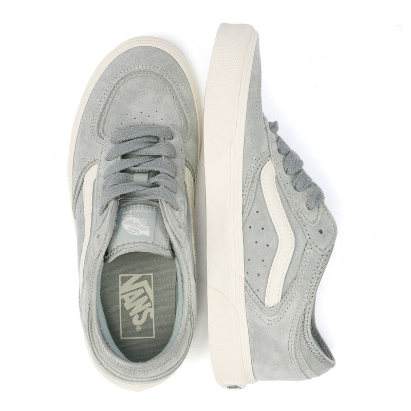 Vans Rowley Classic Suede Women's Aqua Gray Sneakers