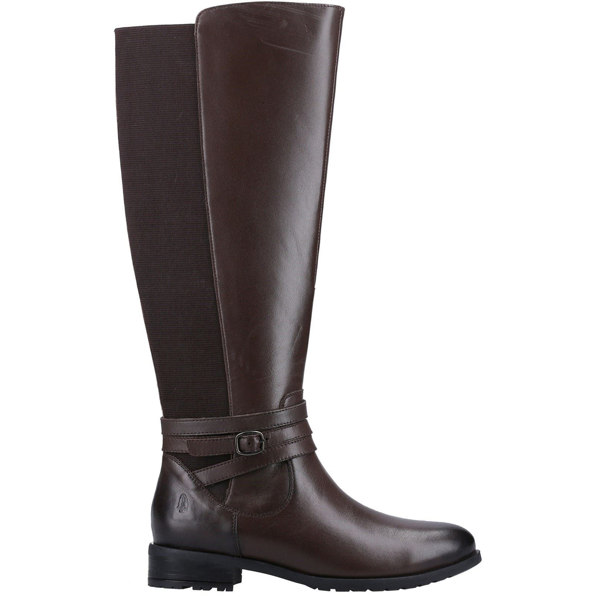 Hush Puppies Vanessa Leather Women's Brown Heeled Knee High Boots