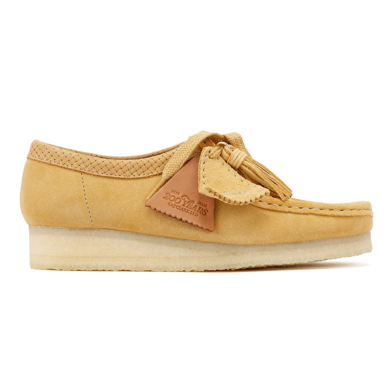 Clarks Originals Wallabee Suede Women's Golden Tan Shoes