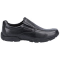 Hush Puppies Elijah Youth Boys Black Leather Loafers
