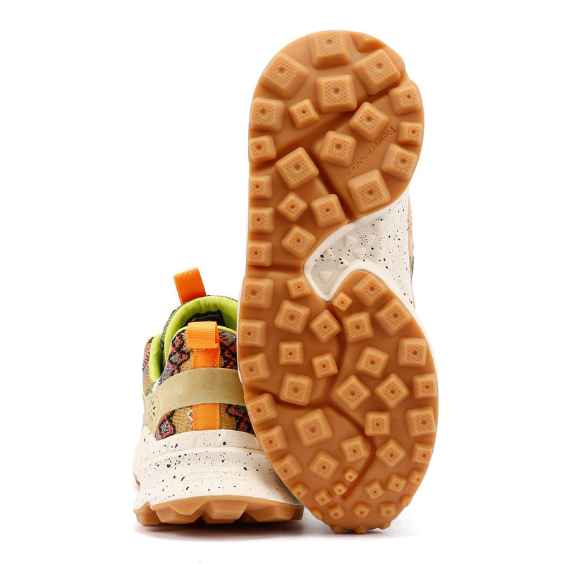 Flower Mountain Kotetsu Knit Women's Green Aztec Sneakers