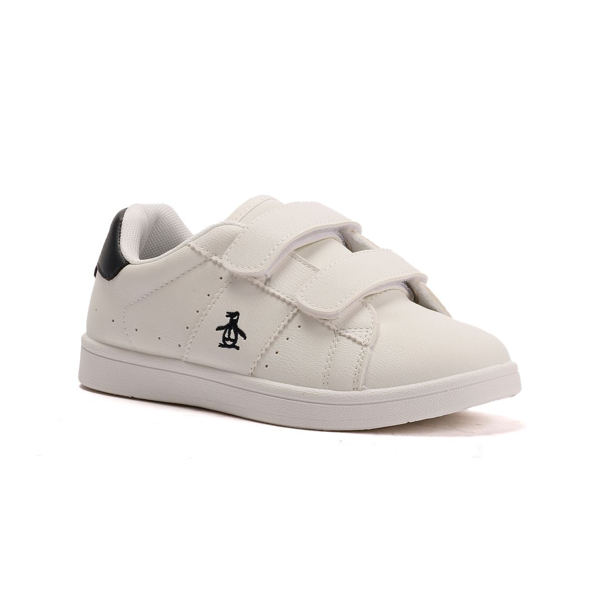Penguin Junior Marble White/Navy Sneakers