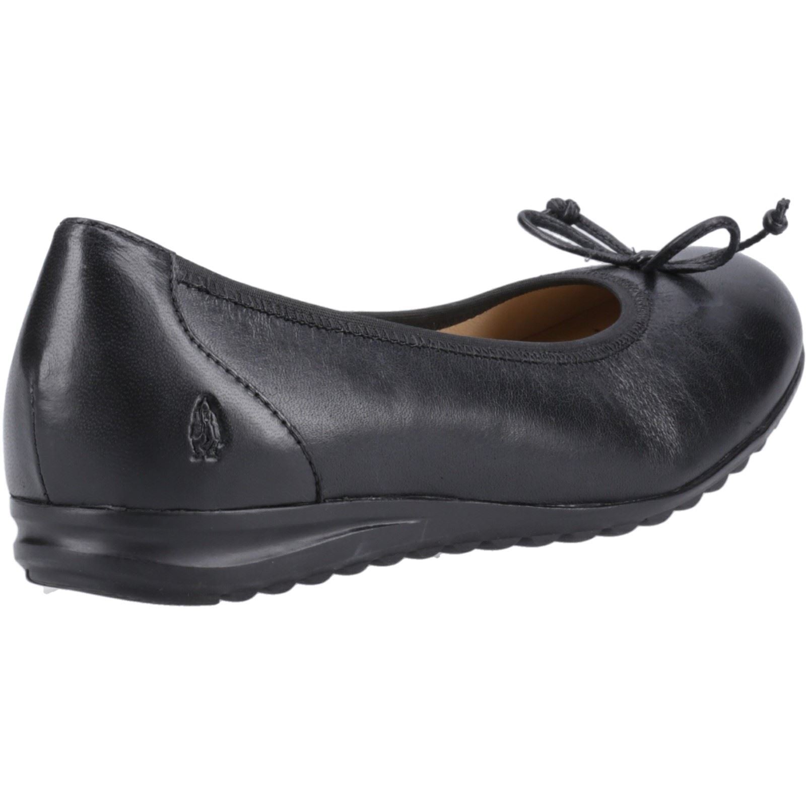 Hush Puppies Lucille Leather Women's Black Flats