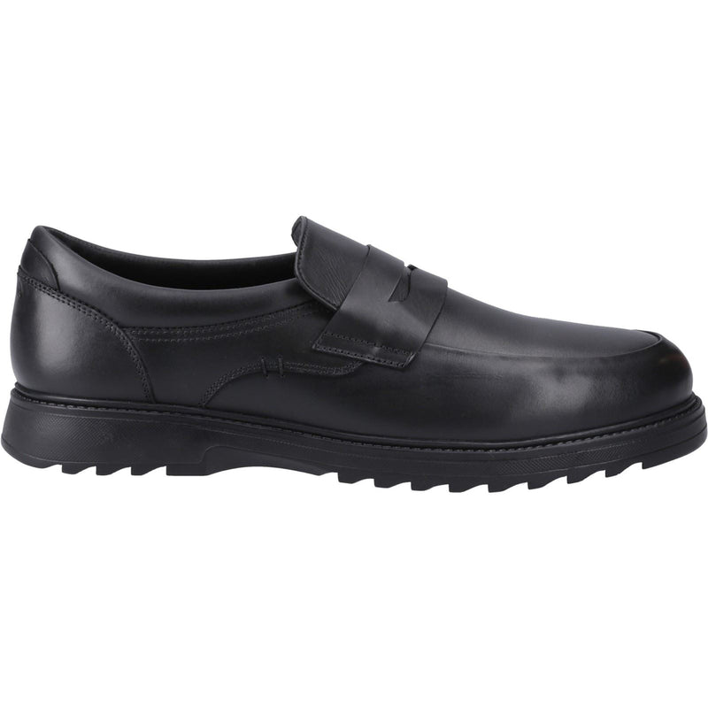 Hush Puppies Rocco Loafer Leather Boys's Black Loafers