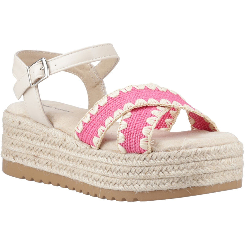 Hush Puppies Jemma Espadrille Synthetic Women's Fuchsia Sandals