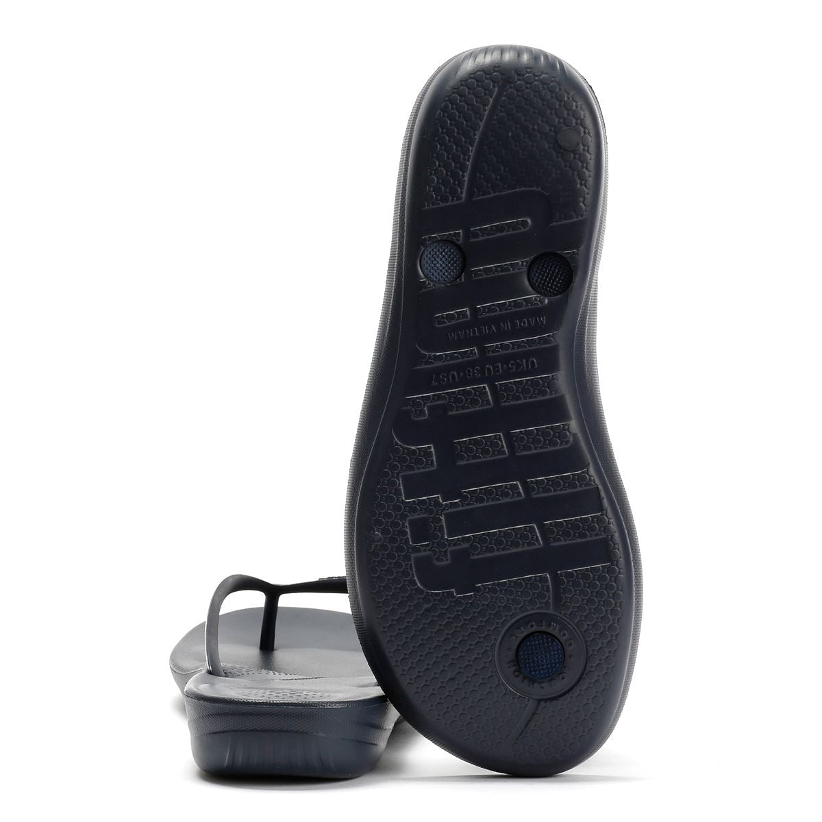 FitFlop Iqushion Ergonomic Women's Midnight Navy Flip Flops