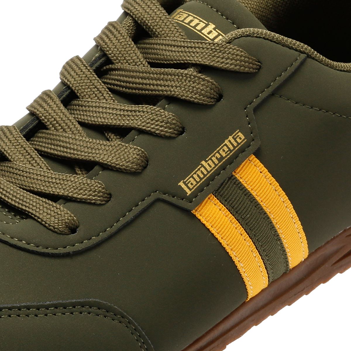 Lambretta Tackle Men's Khaki/Gold Sneakers