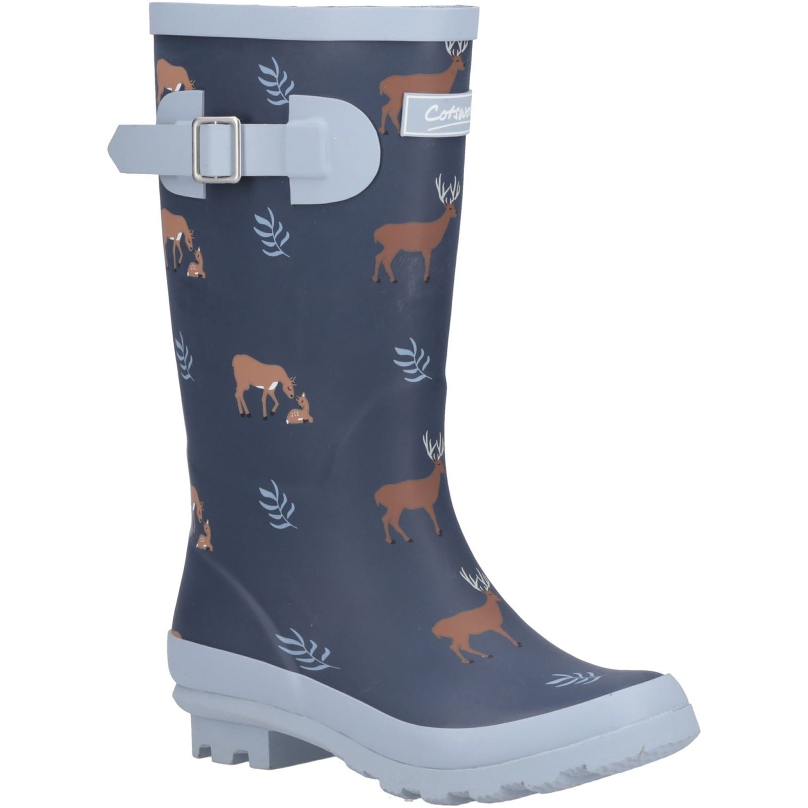 Cotswold Woodland JNR Rubber Girls's Deers Wellington Boots