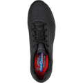 Skechers Workwear Work Relaxed Fit: Uno SR - Sutal Men's Black Safety Sneakers