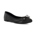 Dune Hallo Wide Fit Women's Black Flats