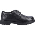 Hush Puppies Sally Youth Girls Black Leather Brogues