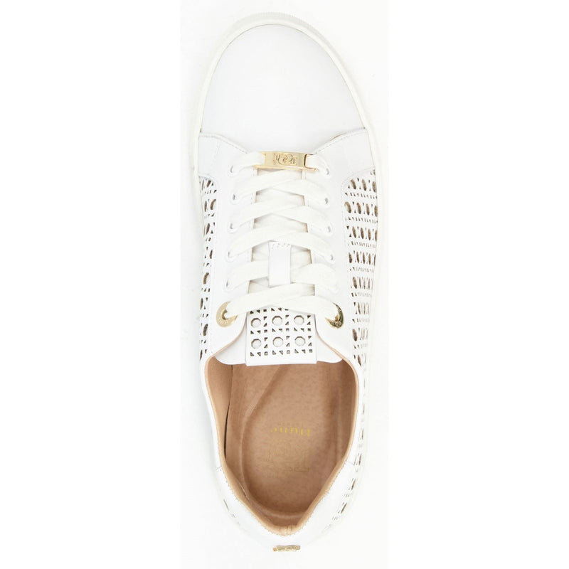 Dune Ease Leather Women's White Sneakers