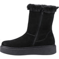 Hush Puppies Becca Mid Suede Women's Black Boots