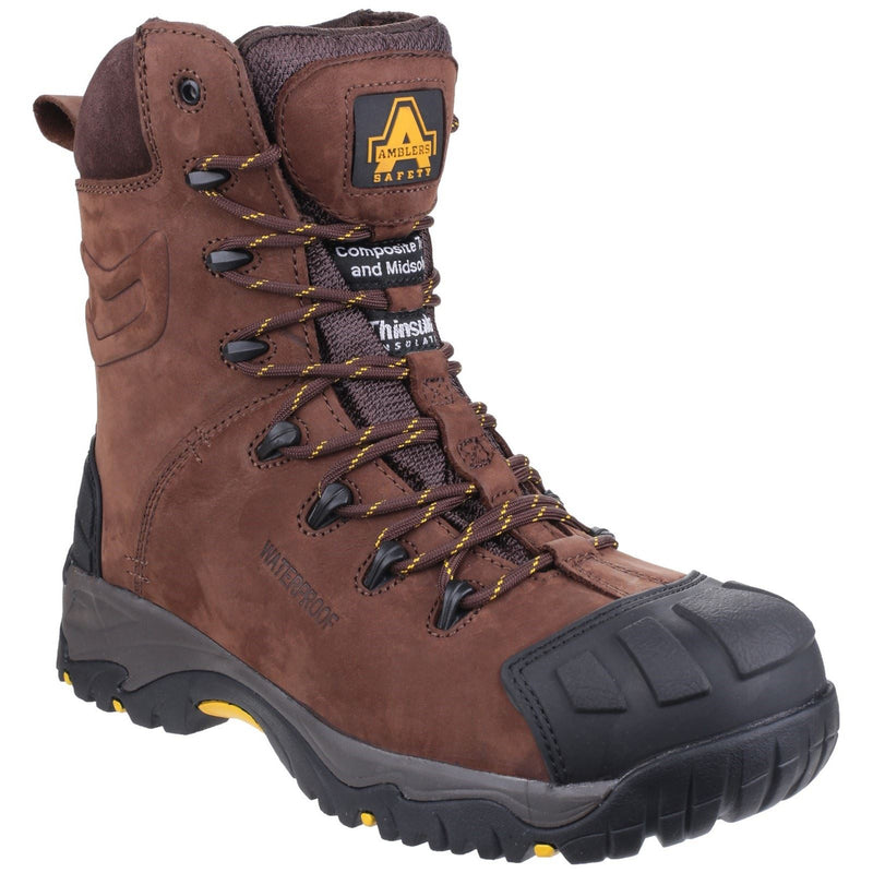 Amblers Safety AS995 PILLAR Leather Brown Safety Boots