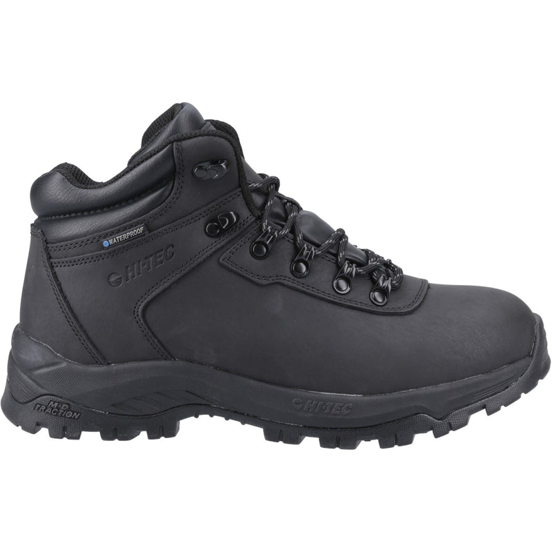 Hi-Tec Eurotrek Lite Waterproof Faux Leather Men's Black Hiking Boots