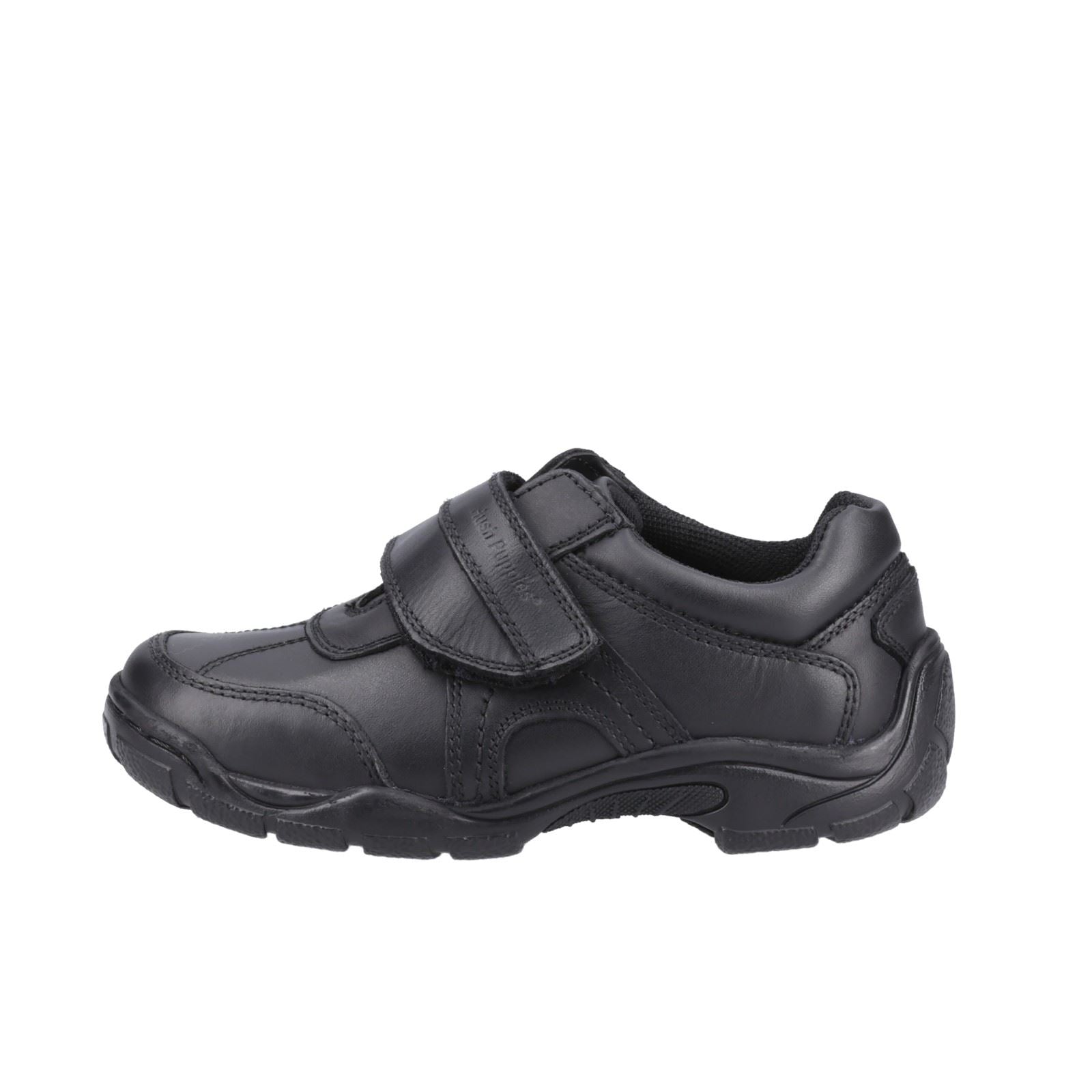 Hush Puppies Arlo Junior Boys Black Leather Shoes