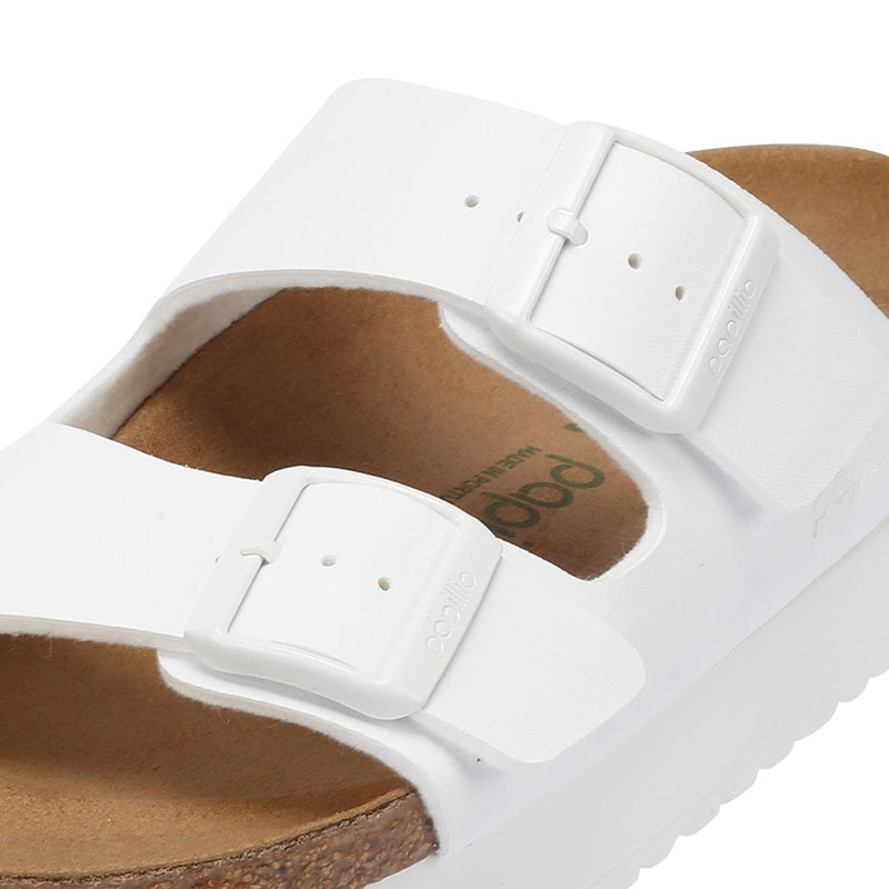 Birkenstock Arizona Flex Platform Women's White Narrow Sandals