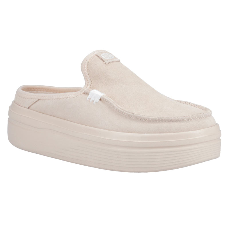 HEYDUDE Austin Lift Classic Leather Women's Blush Mules