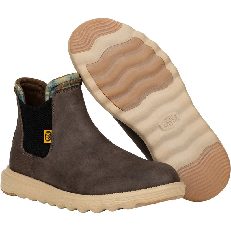 HEYDUDE Branson Classic Synthetic Men's Desert Brown Boots