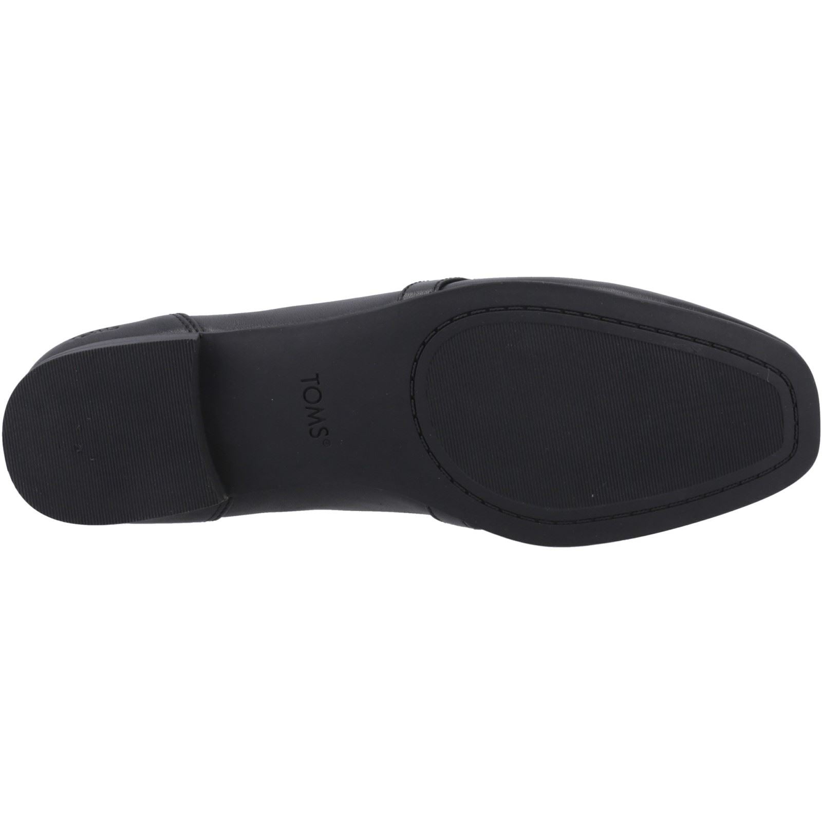 TOMS Lynette Leather Women's Black Loafers