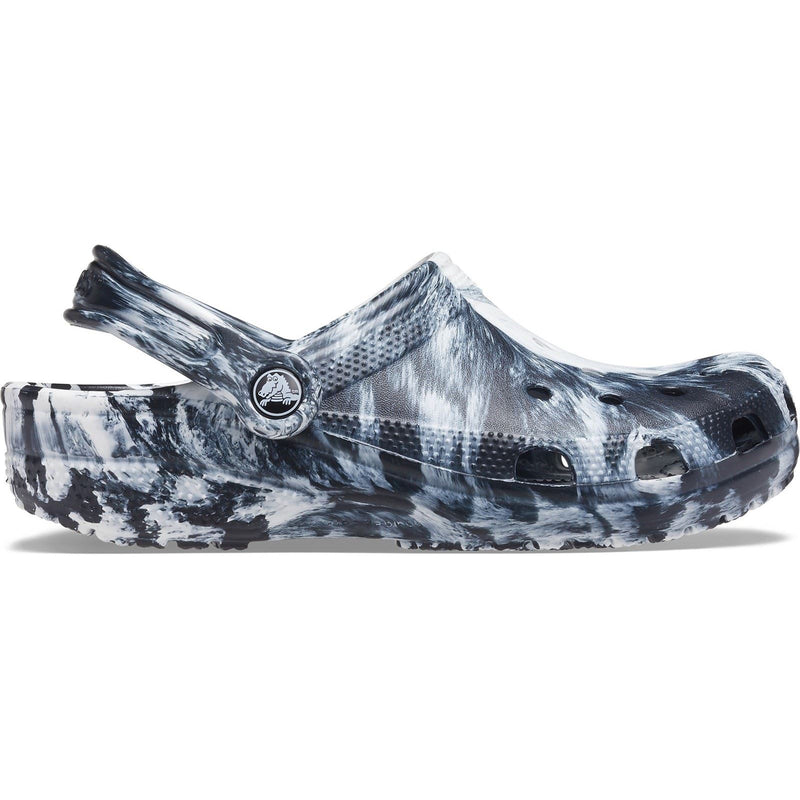 Crocs Marble Synthetic White/Black Clogs