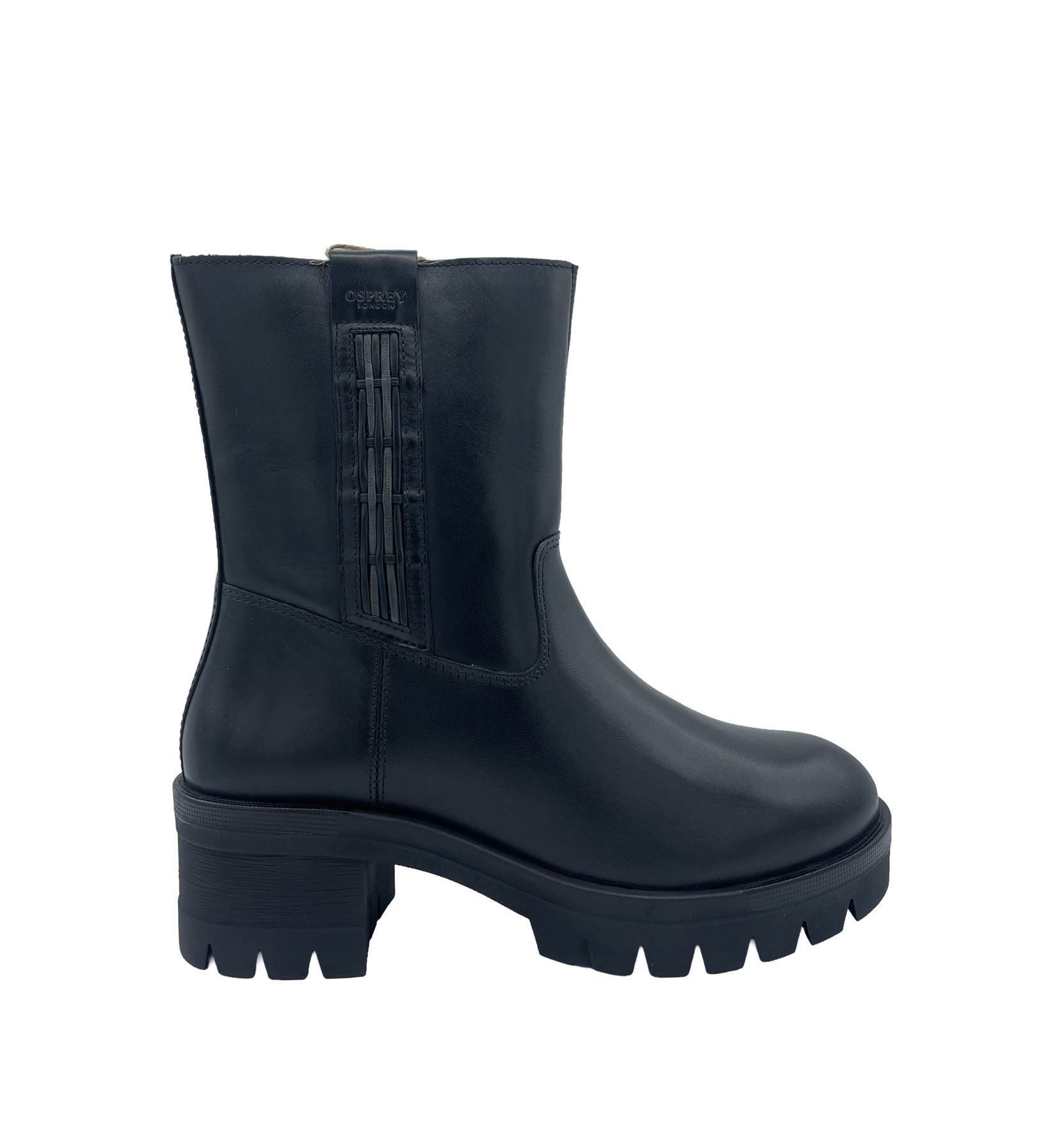 Osprey London The Indiana Leather Women's Black Boots