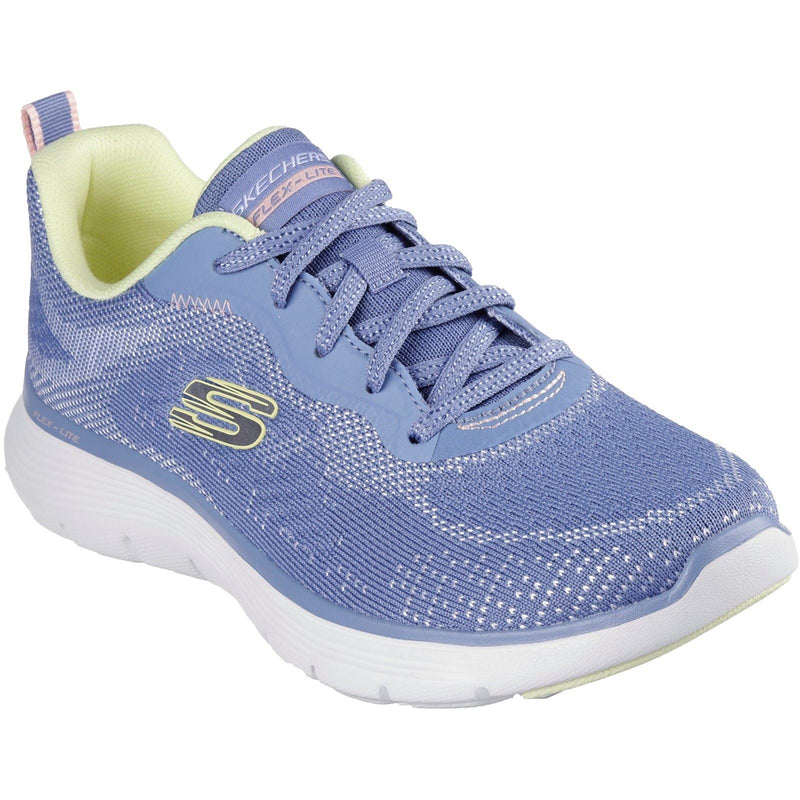 Skechers Flex Appeal 5.0 Cruising Thru Textile Women's Blue/Lime Sneakers