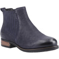 Hush Puppies Edith Leather Women's Navy Flat Chelsea Boots