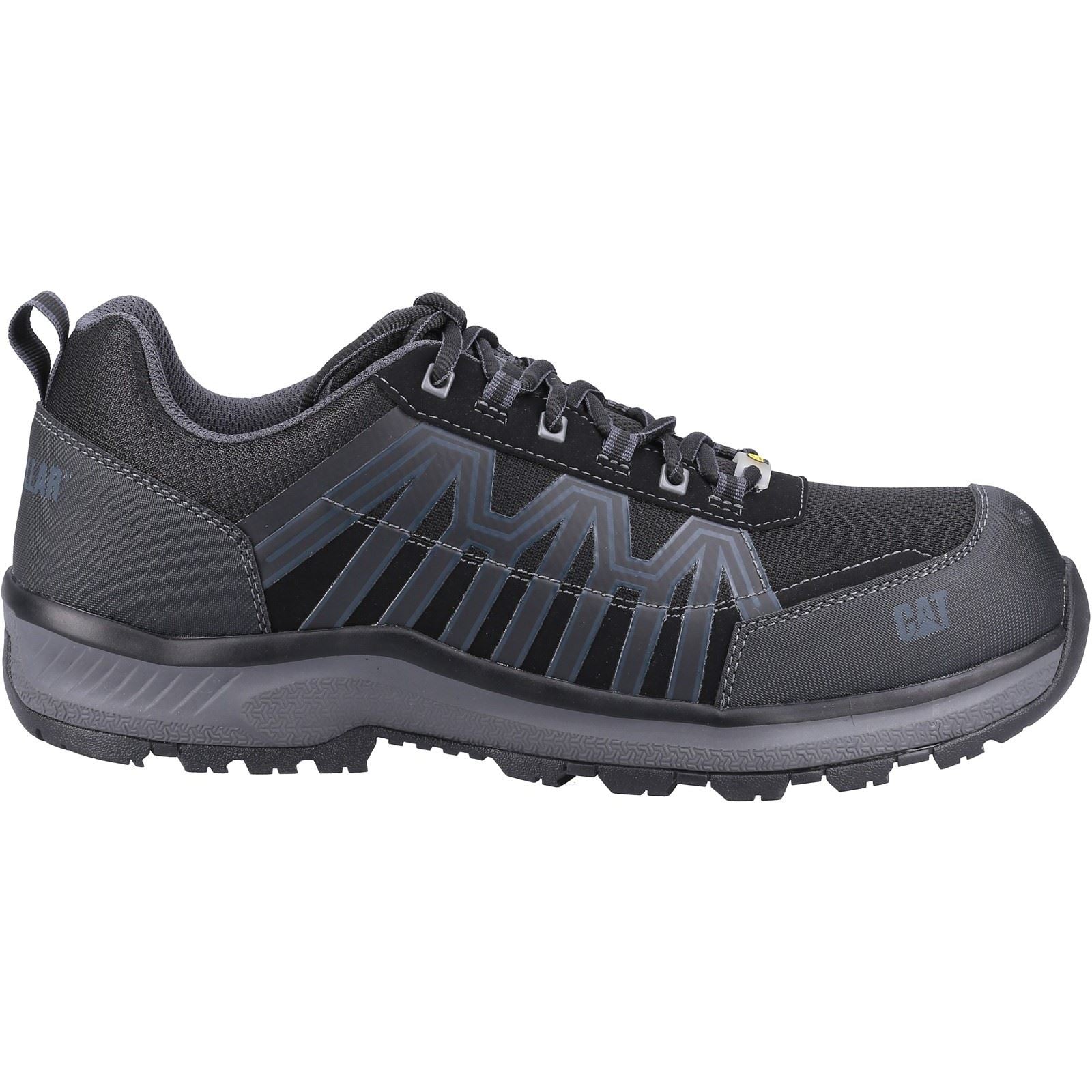Caterpillar Charge PU/Mesh/Synthetic Black Safety Sneakers