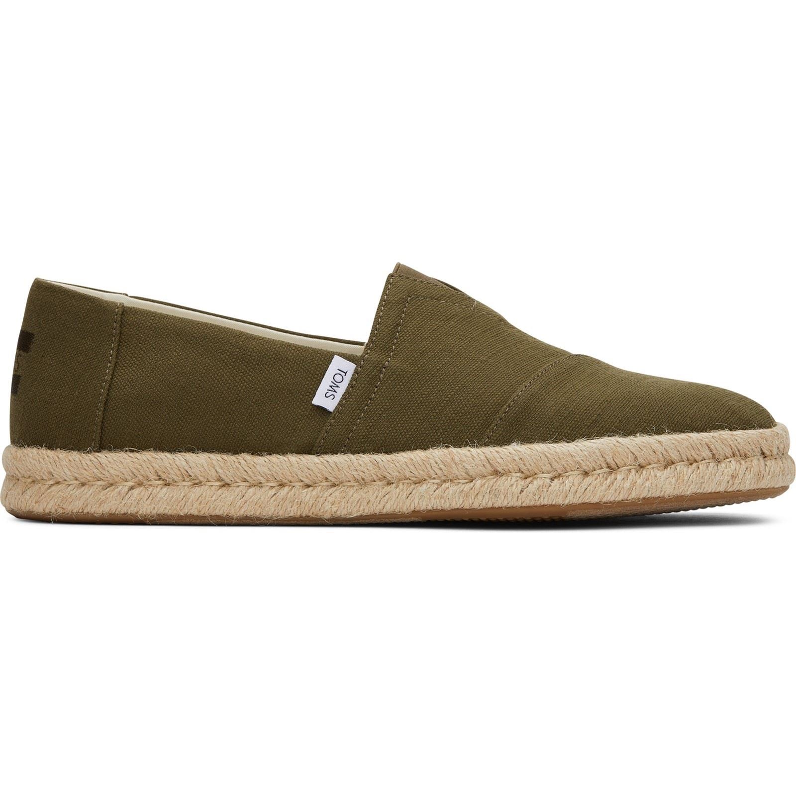 TOMS Alpargata Rope 2.0 Cotton Women's Olive Shoes