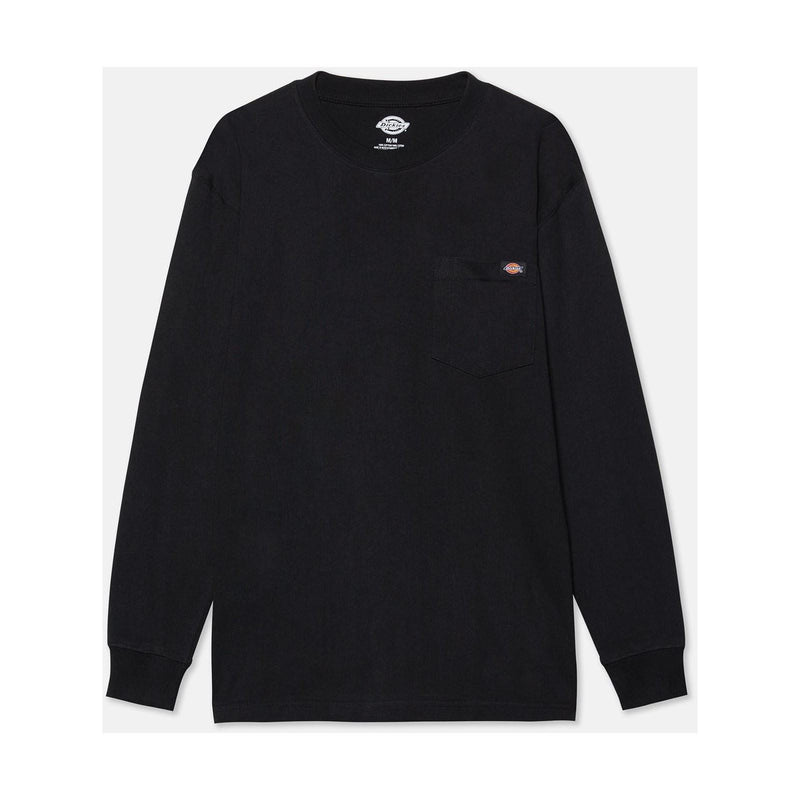 Dickies Pocket Long Sleeve Cotton Men's Black T-Shirt