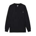 Dickies Pocket Long Sleeve Cotton Men's Black T-Shirt
