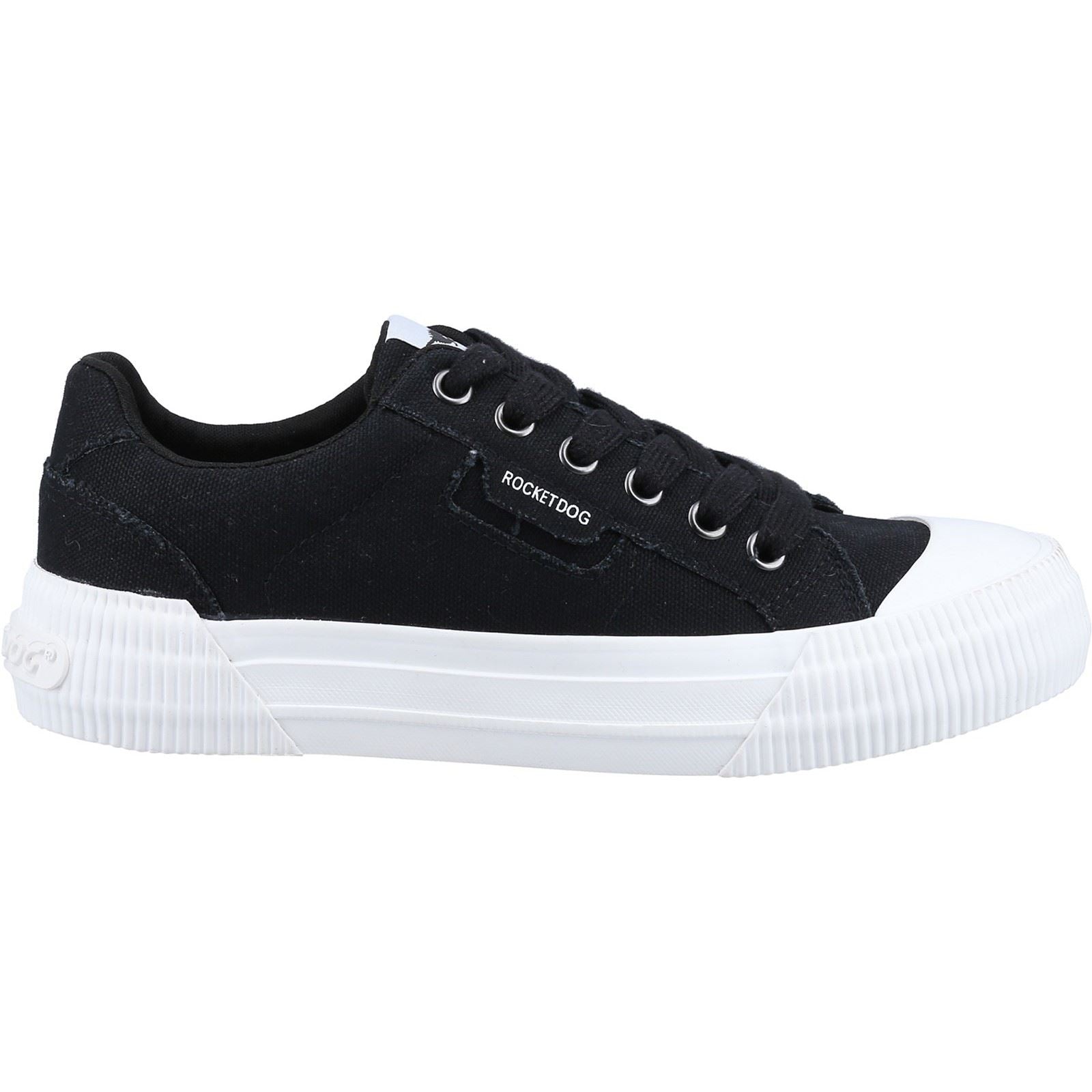 Rocket Dog Cheery 12A Canvas Cotton Women's Black Sneakers