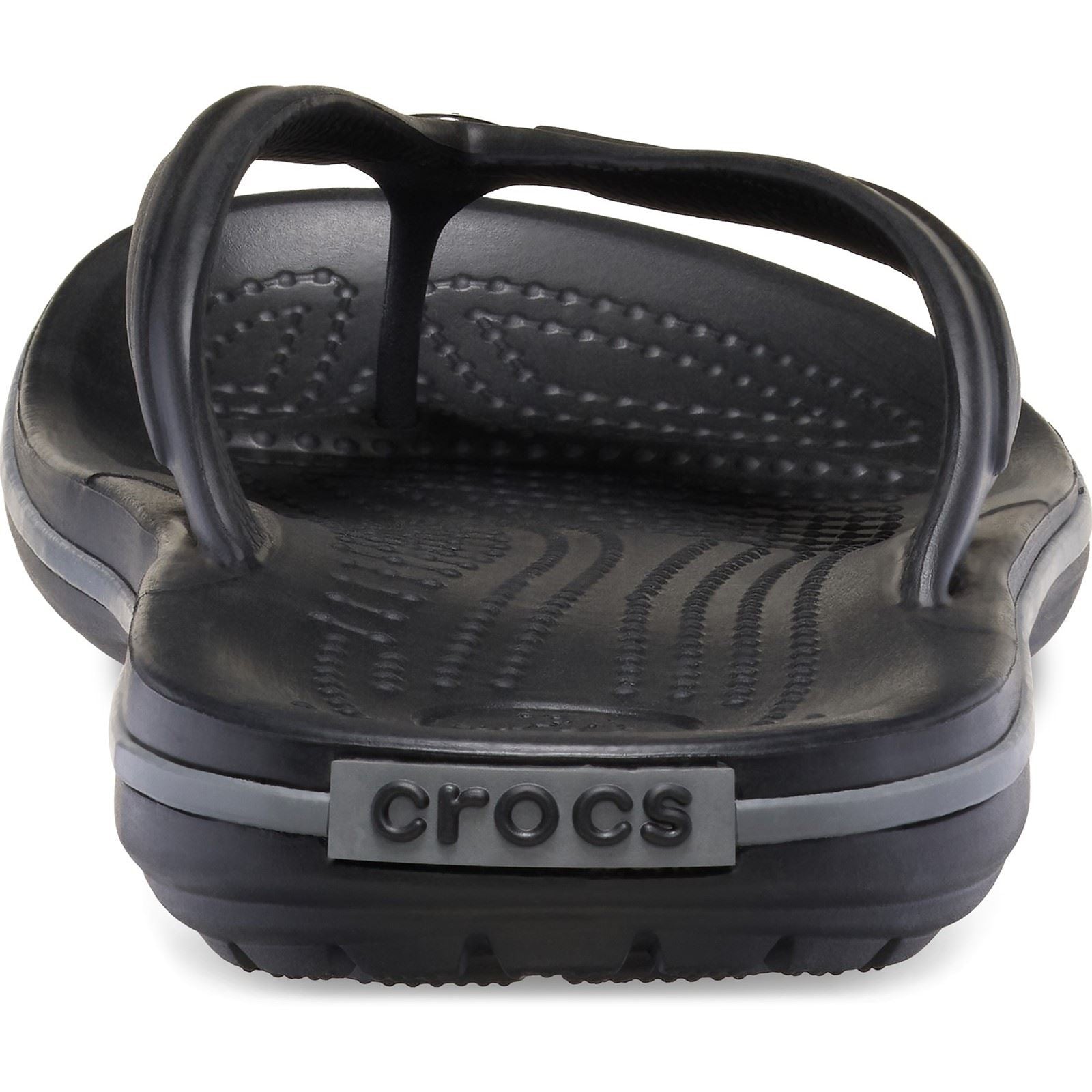Crocs Crocband Rubber Black/Slate Grey Slides