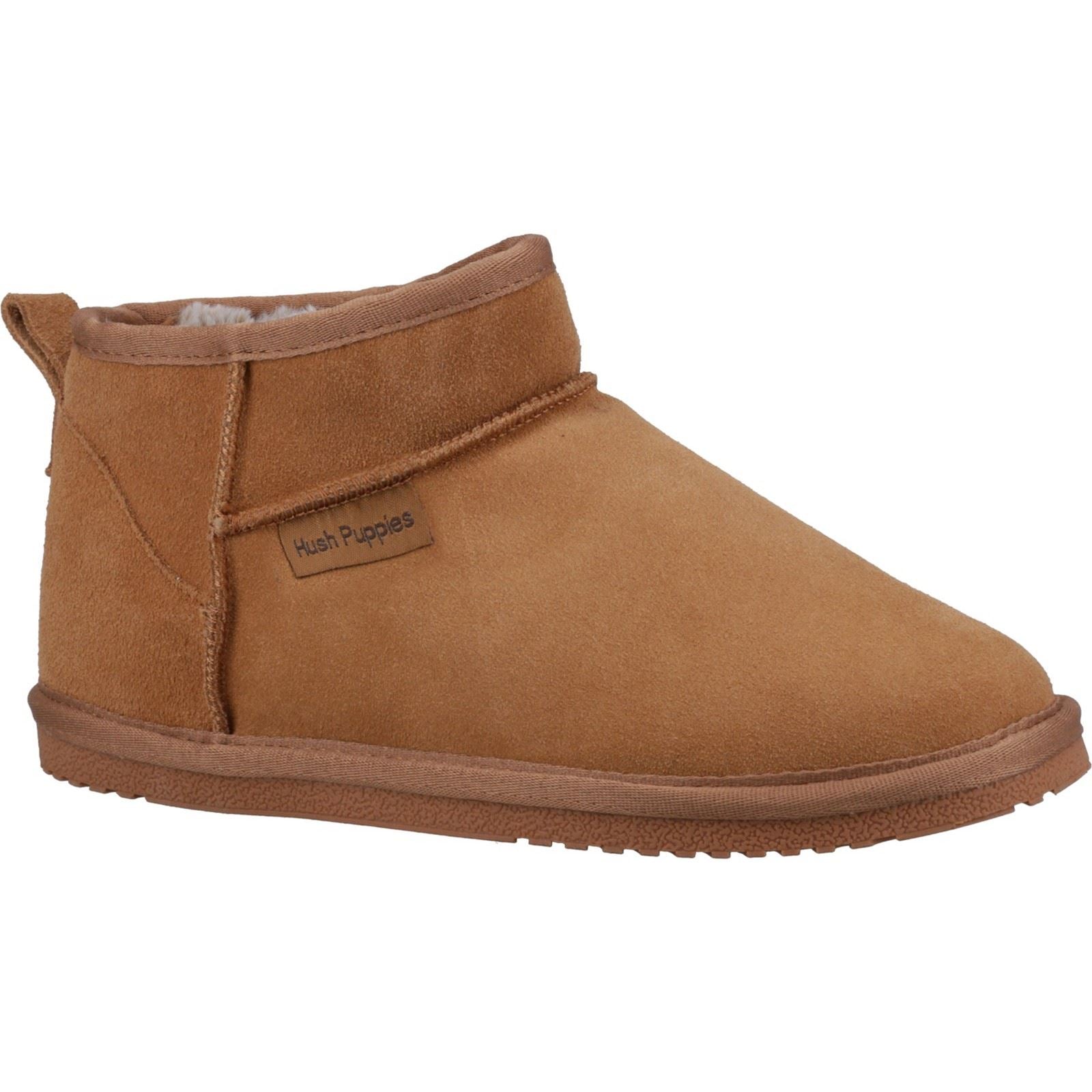 Hush Puppies Ashanti Suede Women's Tan Slippers