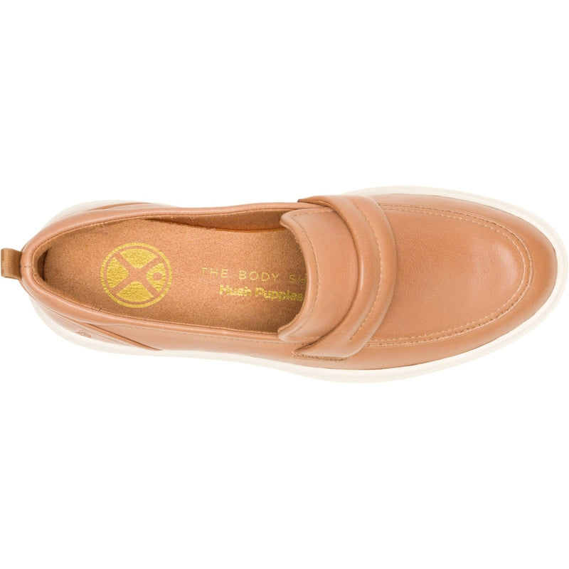 Hush Puppies Joy Penny Leather Women's Tan Loafers
