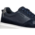 Geox U DEIVEN Leather/Suede Men's Navy Trainers