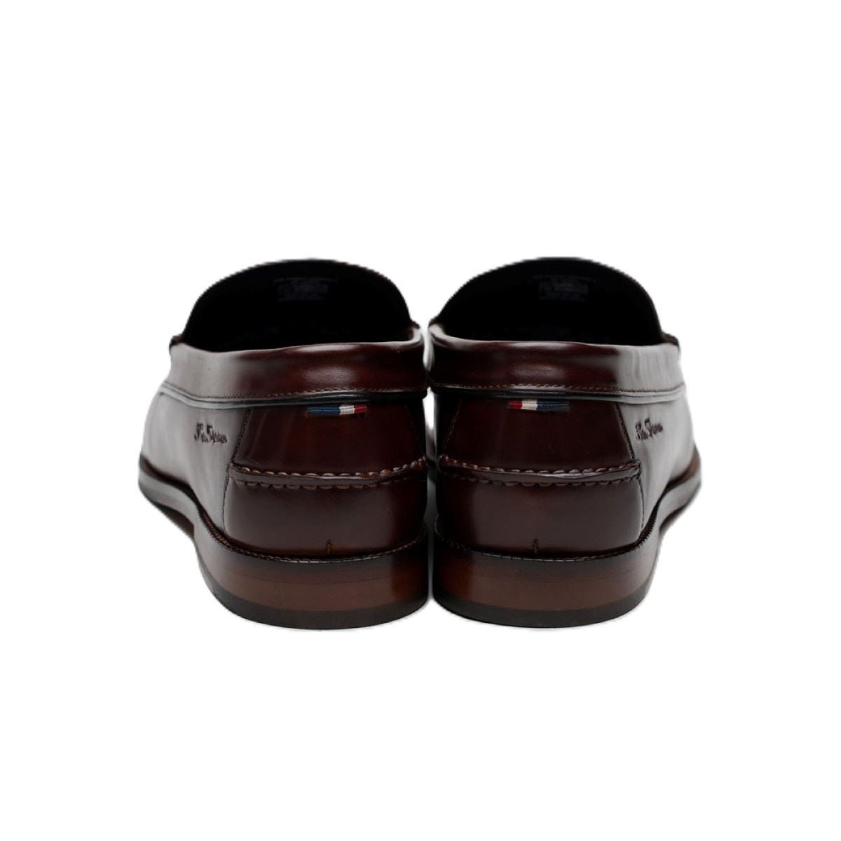 Ben Sherman Sid Brush Off Leather Men's Brown Penny Loafers