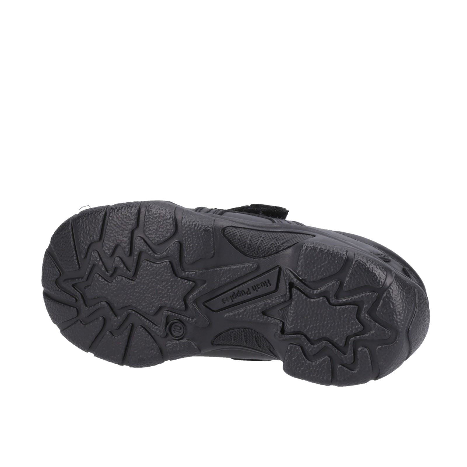Hush Puppies Arlo Junior Boys Black Leather Shoes