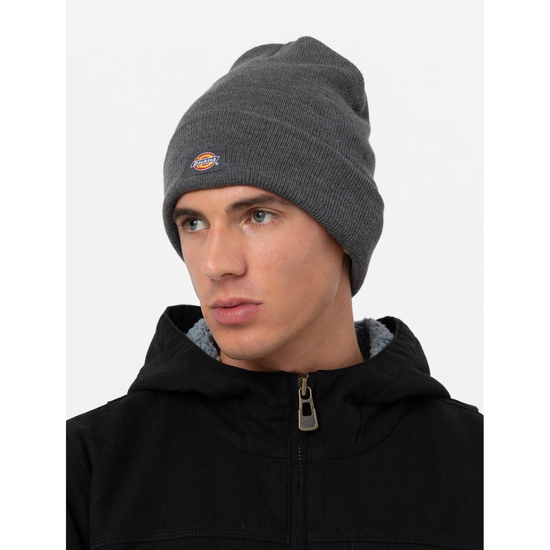 Dickies Acrylic Cuffed Unisex Adults Grey Beanie Hat