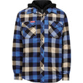 Hard Yakka Quilted Flannel Shacket Men's Blue Shirt Jacket