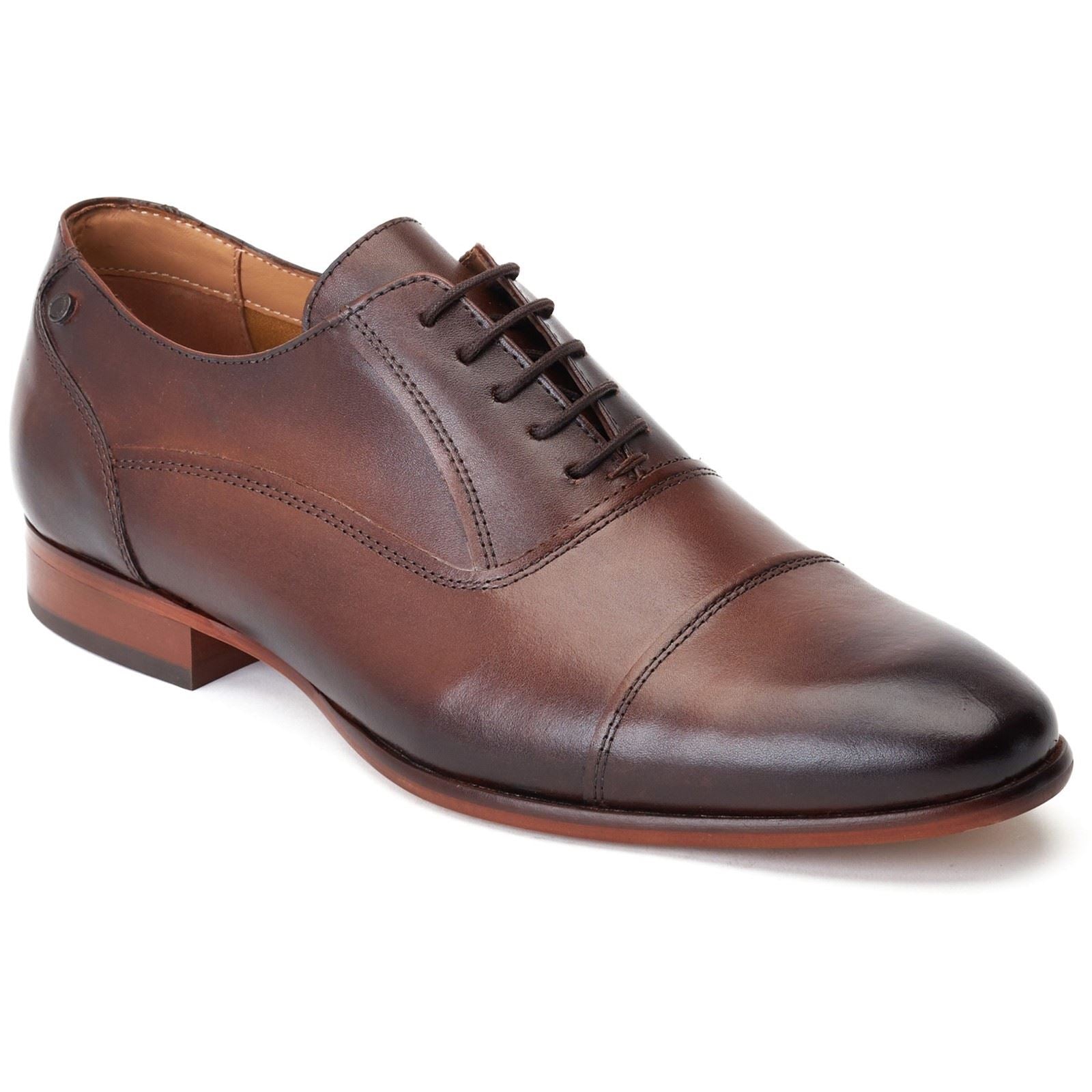 Base London Angelo Leather Men's Black Oxford Shoes