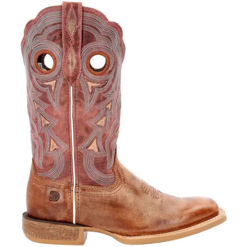 Durango Lady Rebel Pro Leather Women's Dusty Brown/Sky Blue Boots