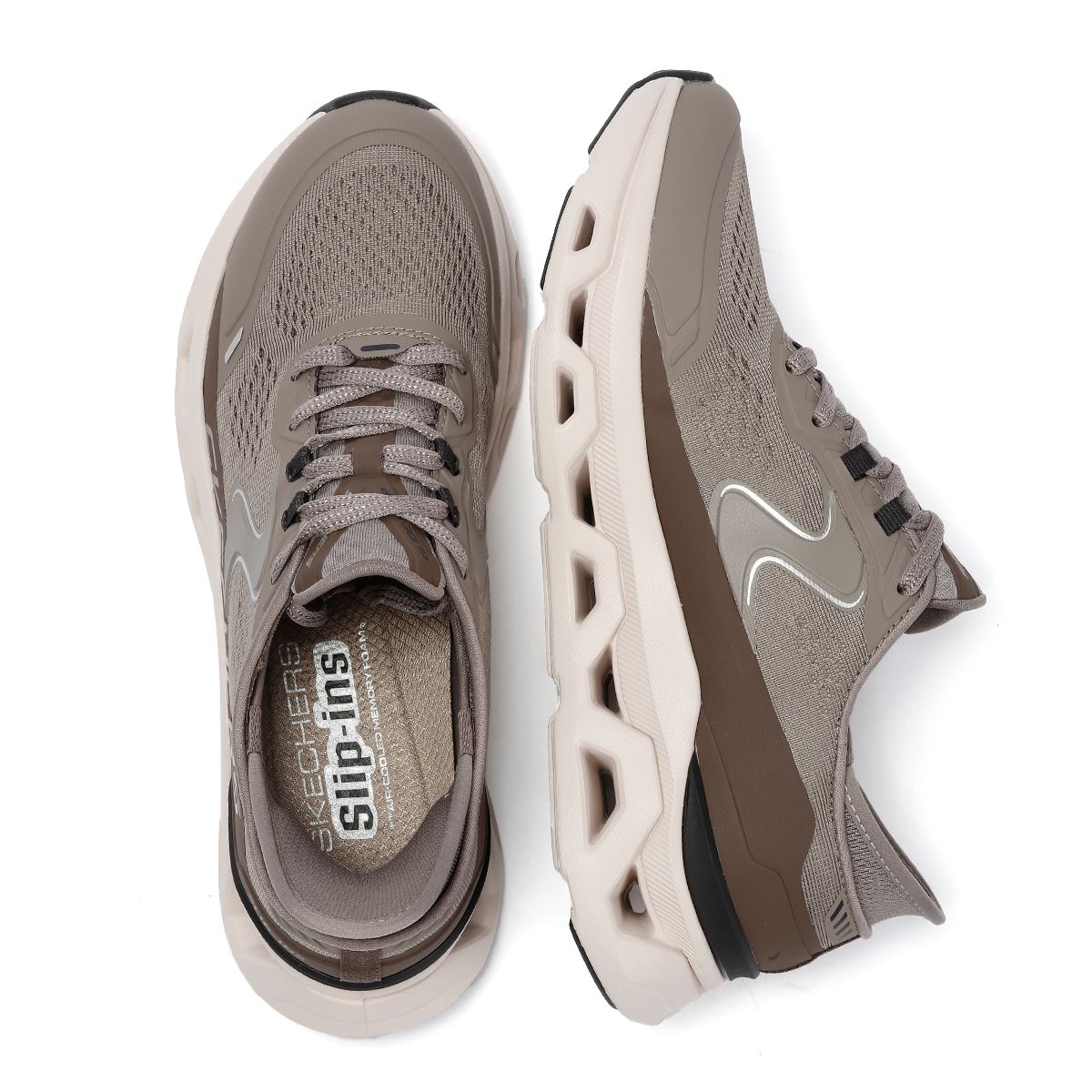 Skechers Slip-Ins Glide Step Altus Mesh Women's Khaki Sneakers