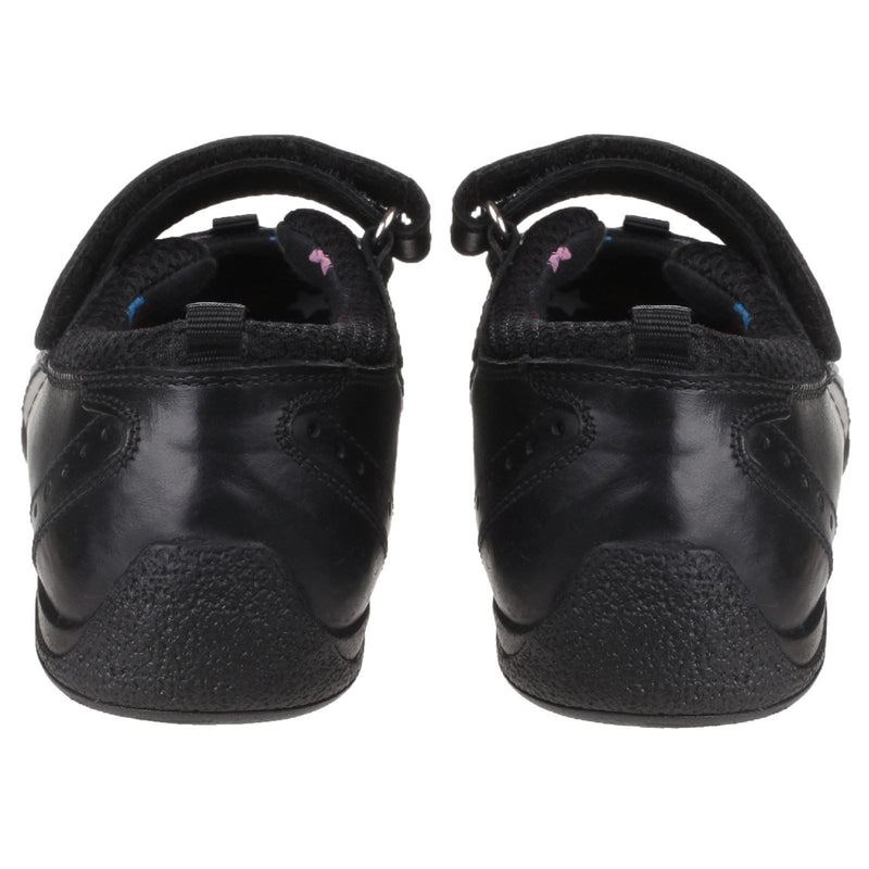 Hush Puppies Cindy Youth Girls Black Leather Shoes