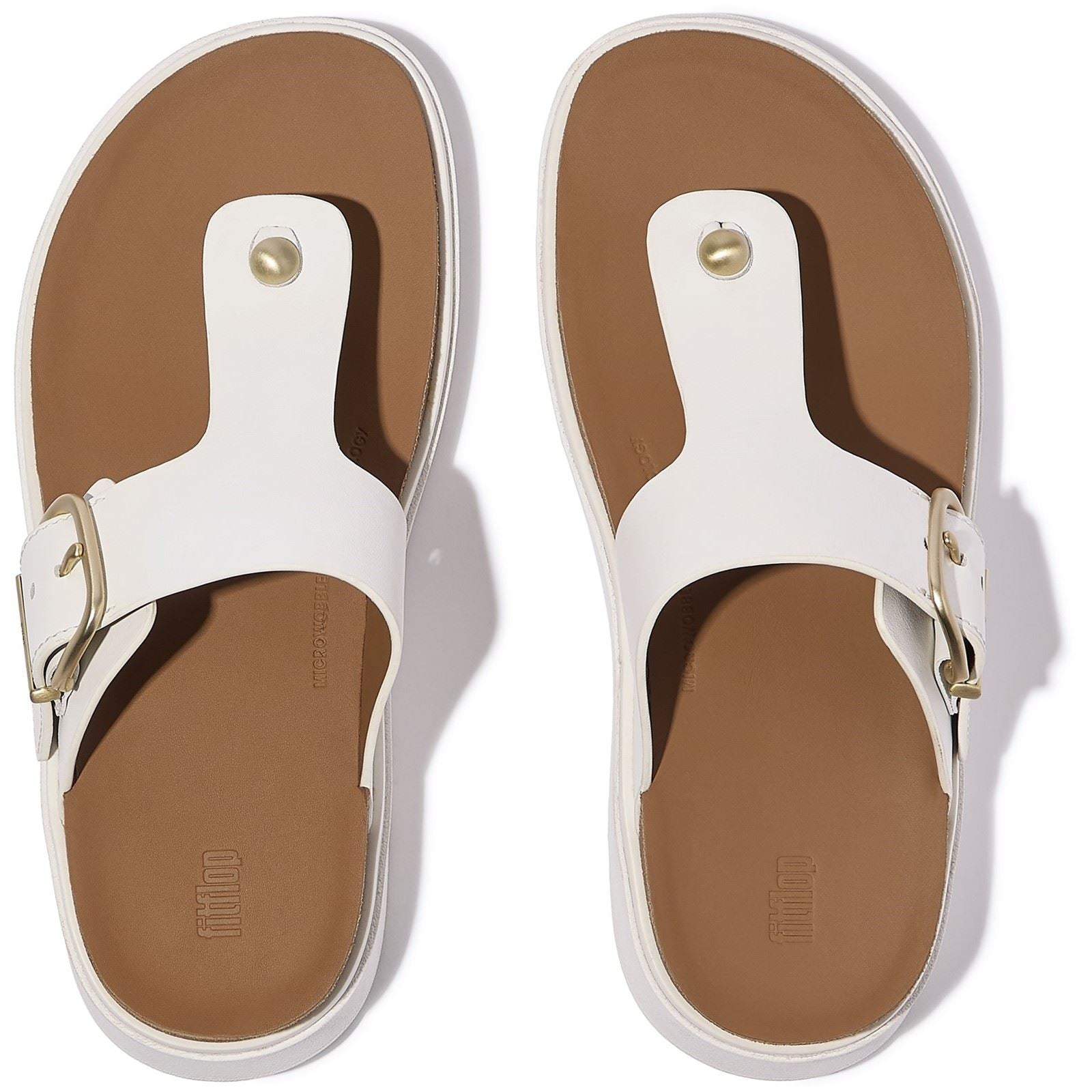 Fitflop Gen-FF Toe-Post Leather Women's Urban White Sandals