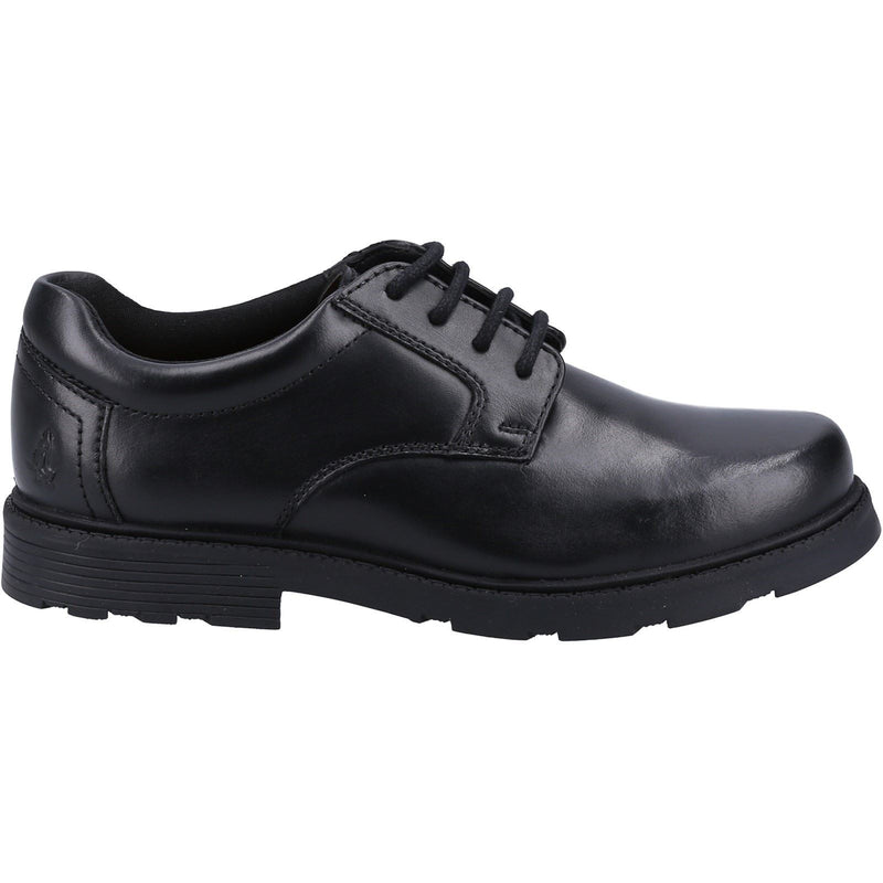 Hush Puppies Oliver SNR Leather Boys's Black Shoes